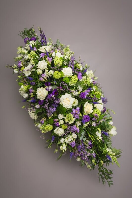 Florist Choice
White and Purple Double Ended Spray : From £140.00