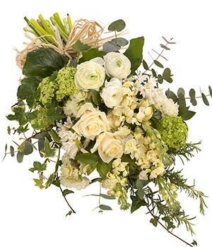 Florist Choice
White  and Green Sheaf : From £35.00