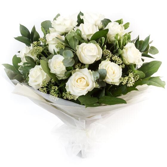 White Rose Bouquet: From £40.00