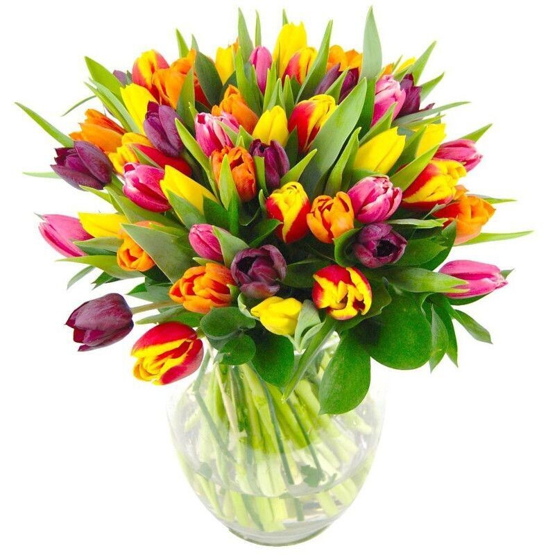 Florist Choice  Mixed Tulip Handtie £30.00