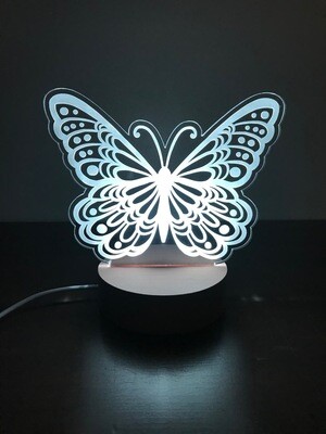 LED Ornate Butterfly Lamp