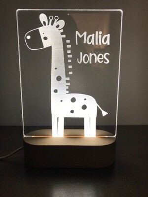 LED Giraffe with Name