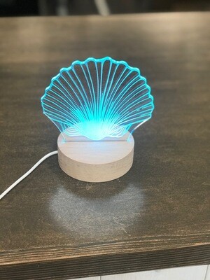 Personalized LED Seashell Lamp