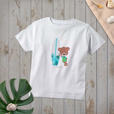 Surfing Bear Toddler Shirt