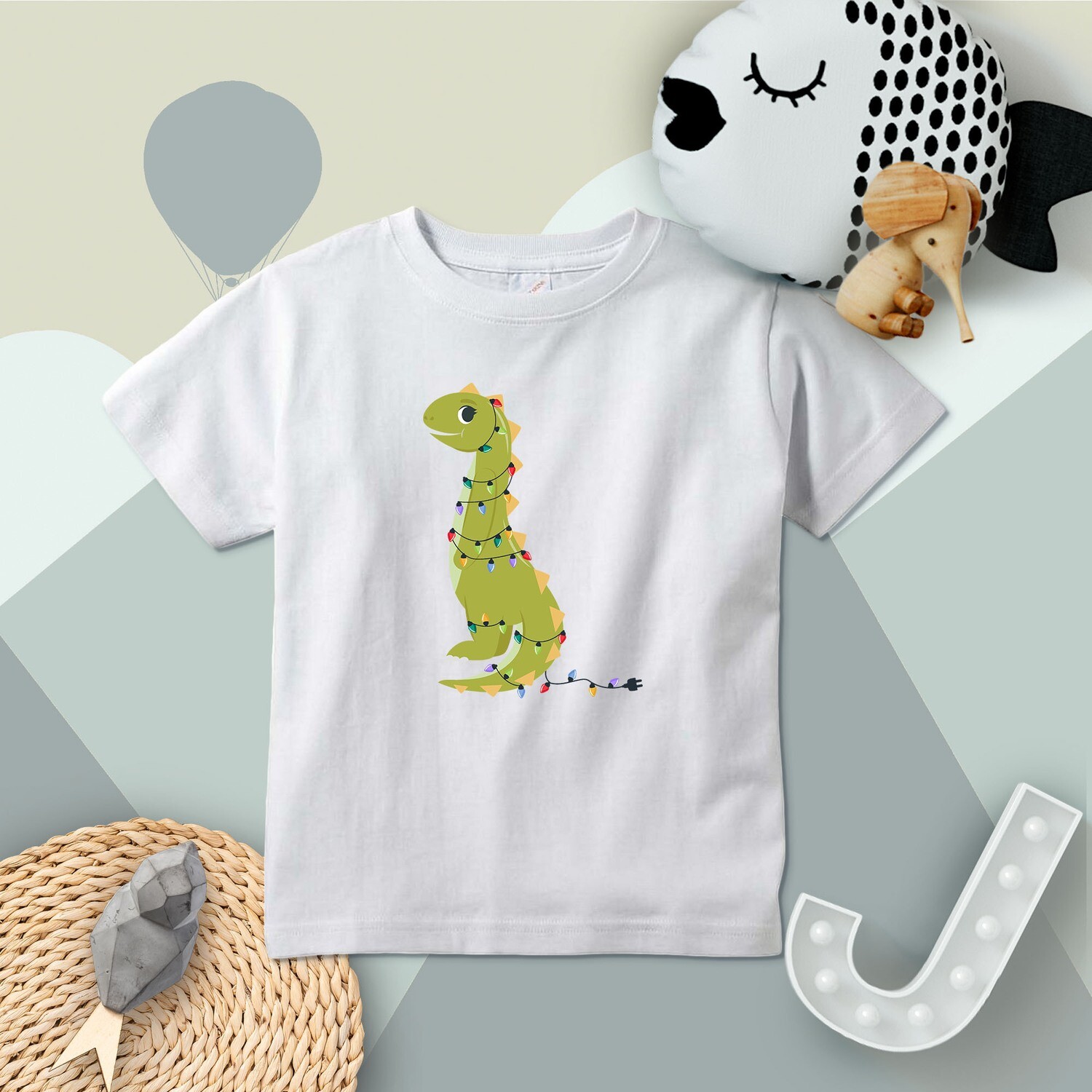 Holiday Dinosaur Toddler Shirt