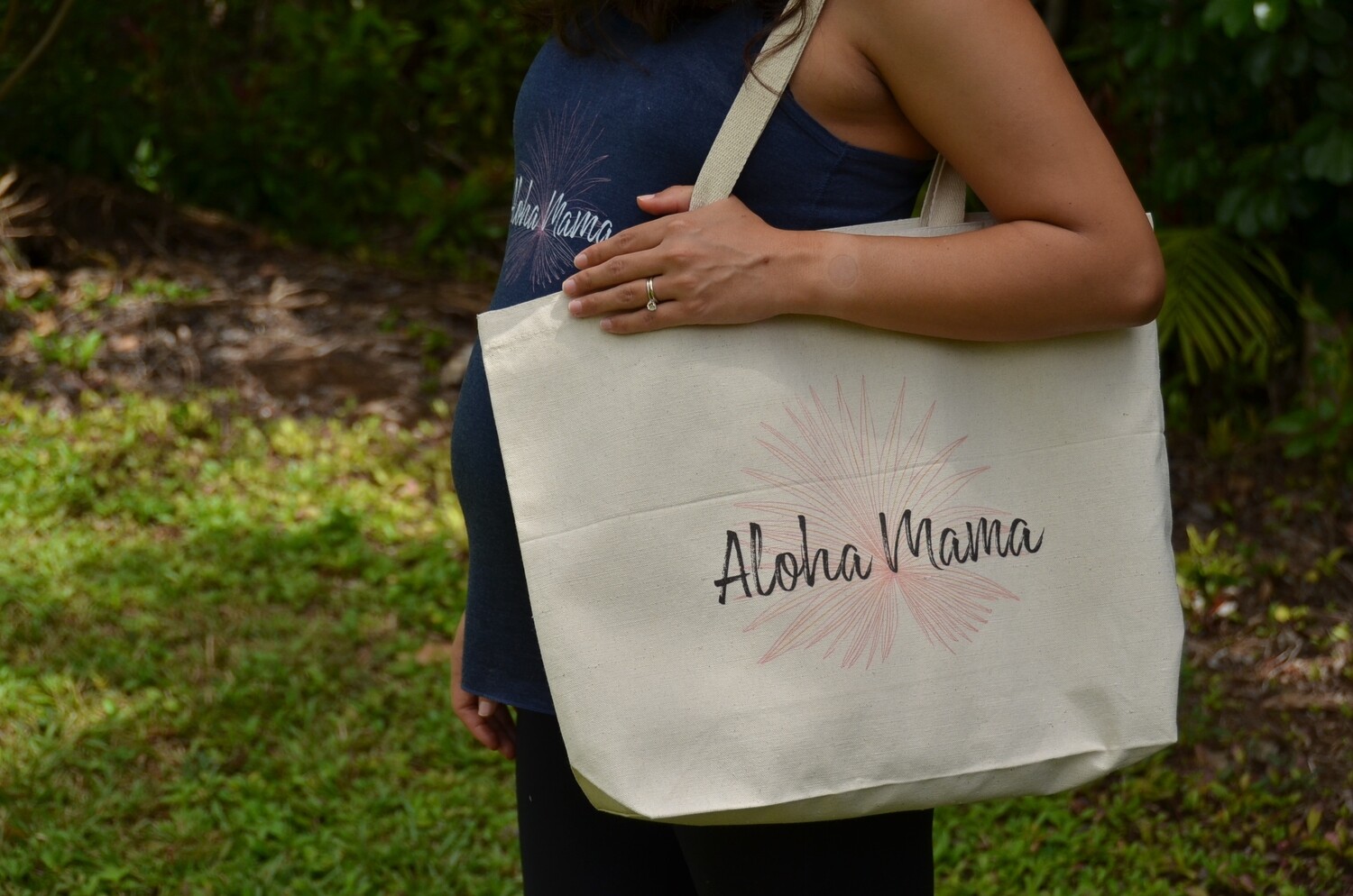 Aloha Mama Logo Tote Bag, Book or Jumbo