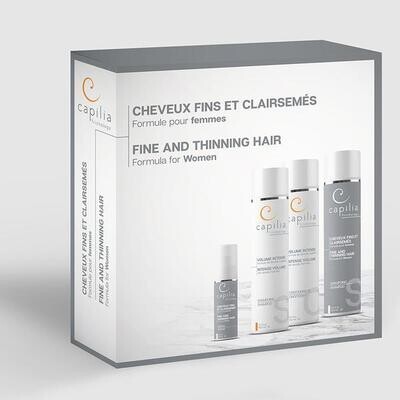 Capilia Trichology Kit- Fine & Thining Hair - Formulated For Women