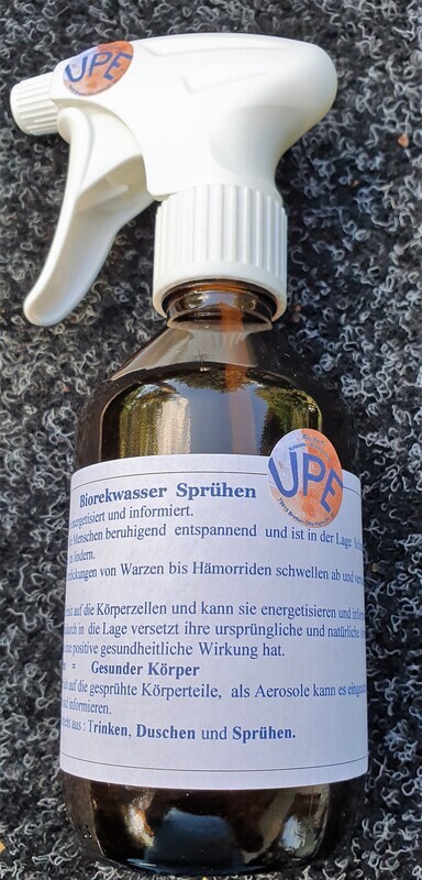 Biorekwasser-Sprühflasche mit Wasserkristalle