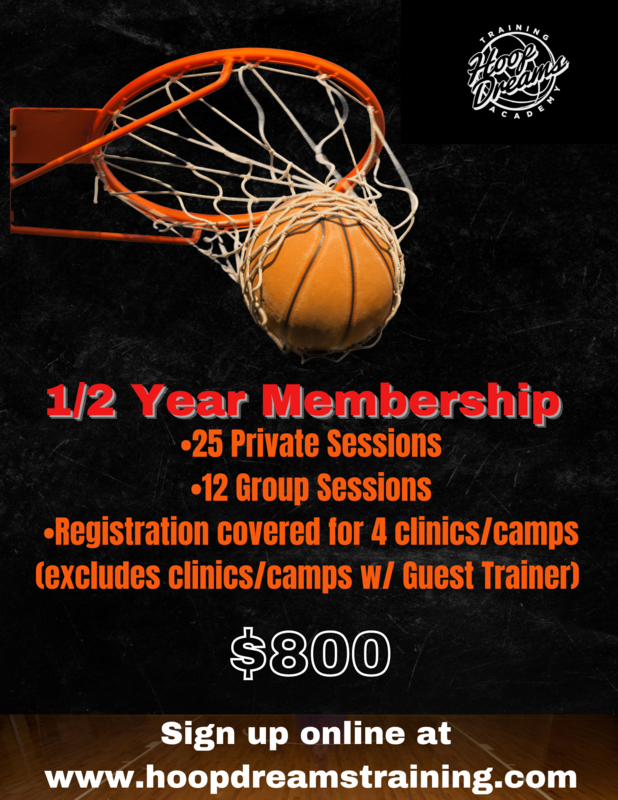 1/2 YEAR MEMBERSHIP