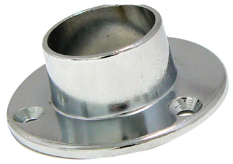SOPORTE TUBO REDONDO 900 CROMADO