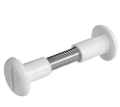 PERNO DE UNION CON TUERCA 29*36MM - BLANCO