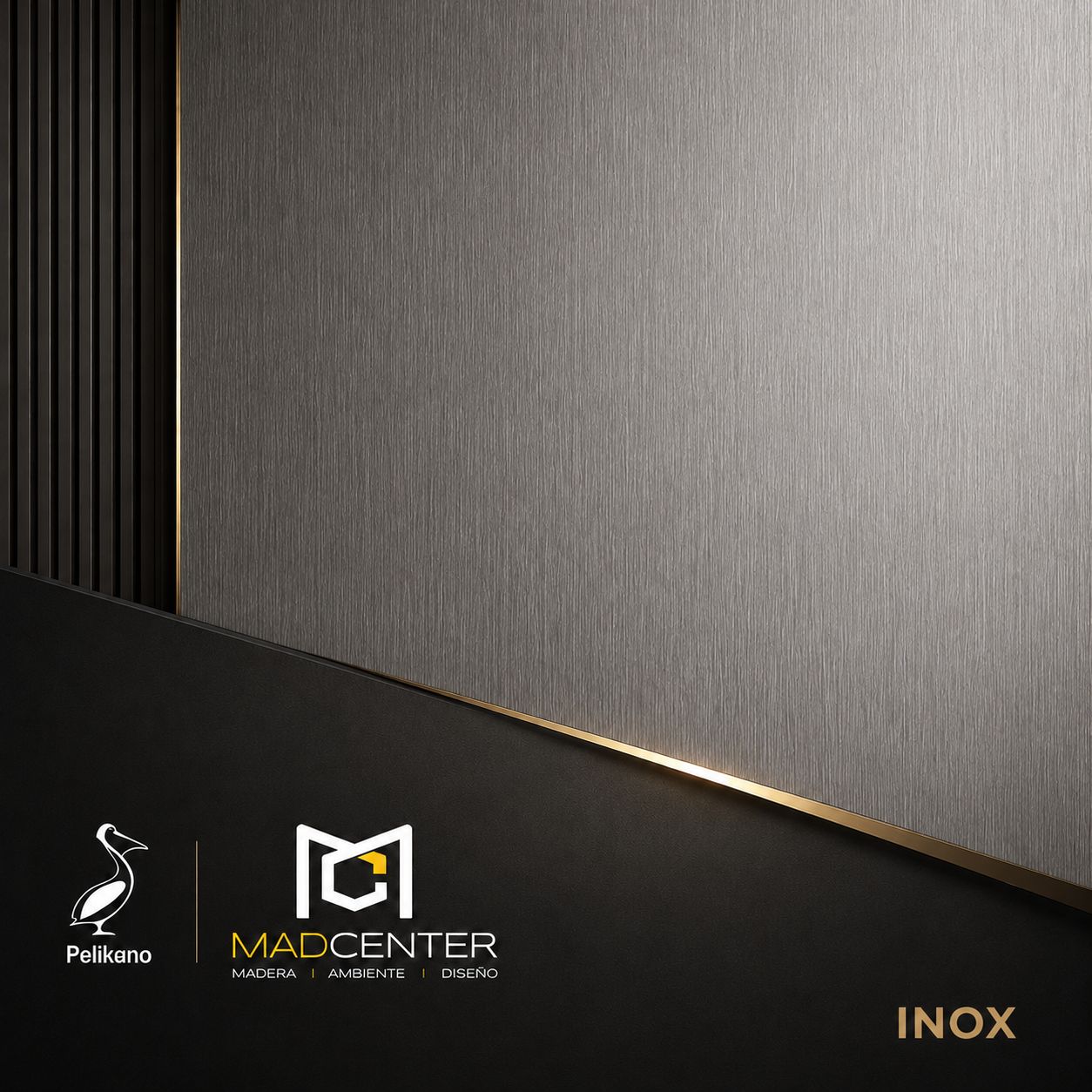 Tablero Pelikano MDP Metálico Inox