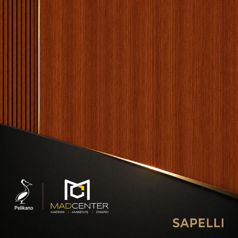 Panel Chapa Natural Sapelli 10mm Panel Chapa Natural Sapelli 10mm