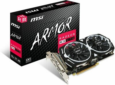 MSI Gaming Radeon RX 570 256-bit 8GB GDRR5 DirectX 12 VR Ready CFX Graphcis Card (RX 570 ARMOR 8G OC)