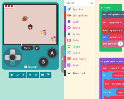 Kiddiengineer Module 4a: Introduction to Arcade and Makecode course