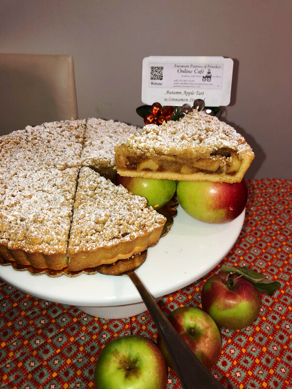 Autumn Apple Tart w/ Cinnamon Streusel