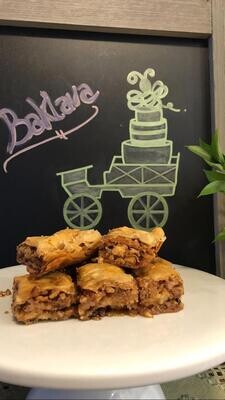 Baklava, walnut (1/4 sheet tray), serves 20 ppl