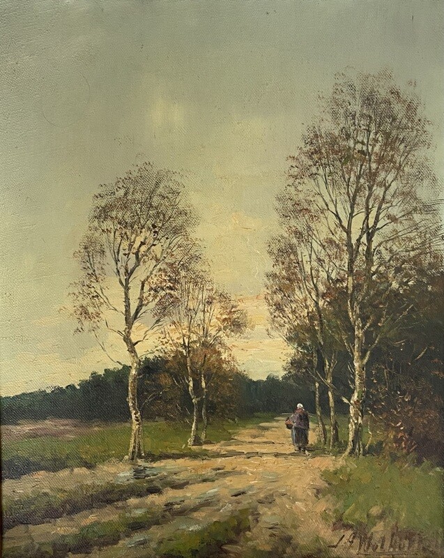 Jan Hendrik Wolhoff (1881-1941) - figuur op landweg