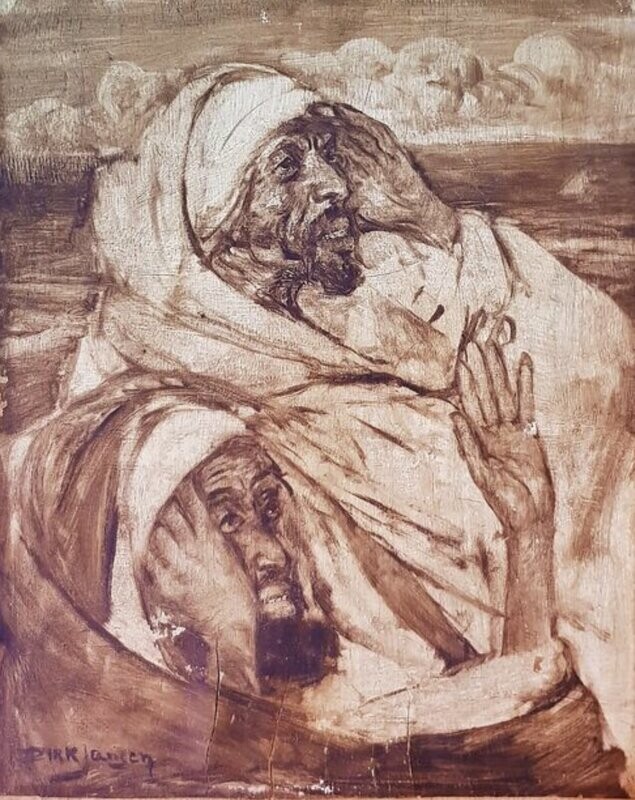 Dirk Jansen (1878-1952) - Wachten op de maan