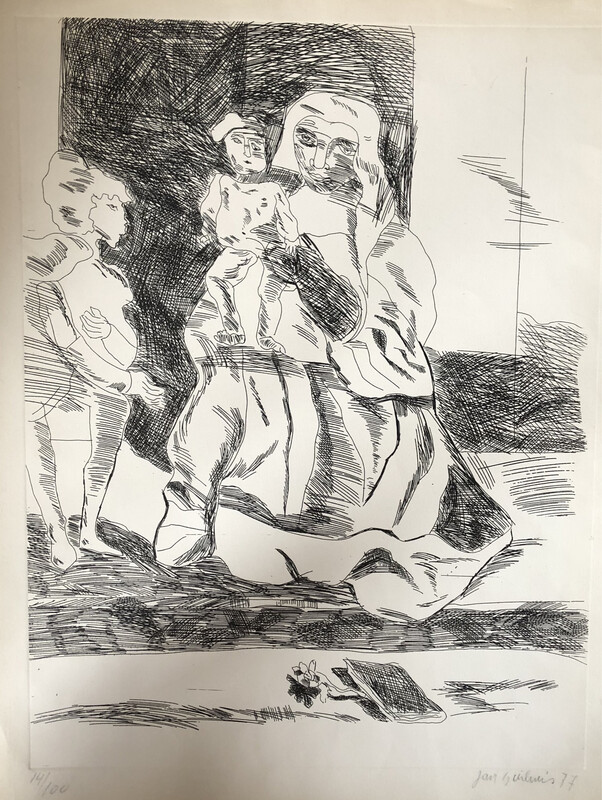 Jan Sierhuis - hommage El Greco - 1977