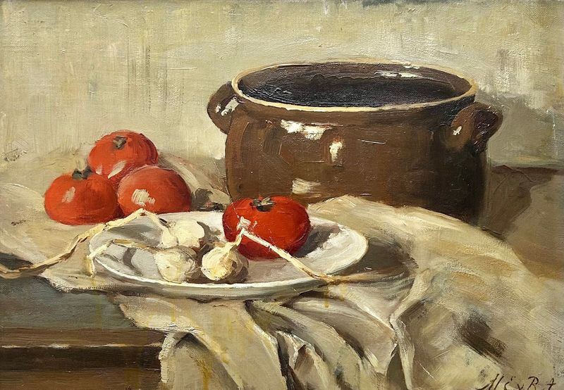 Marie van Regteren Altena (1868-1958) - stilleven met tomaten Marie van Regteren Altena (1868-1958) - stilleven met tomaten