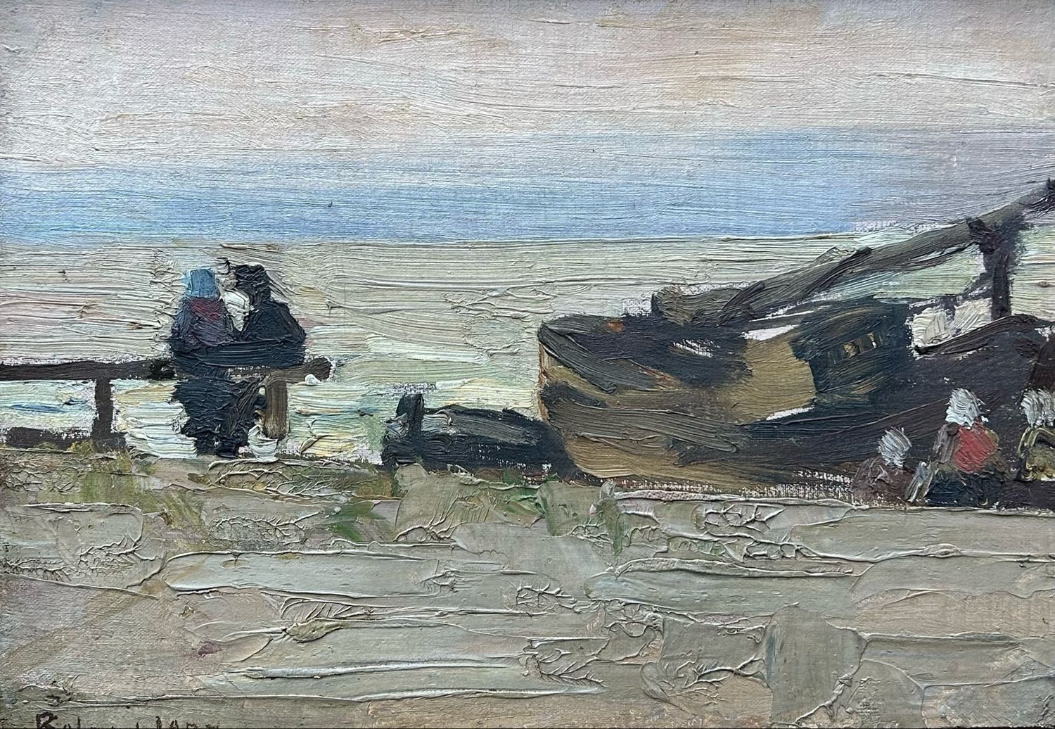 Roland Larij (1855-1932) - Aan de kust