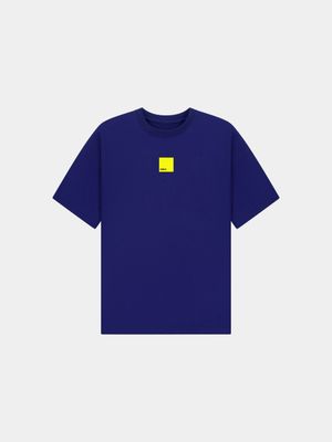 KOFI LUCASS T-SHIRT ROYAL BLUE YELLOW