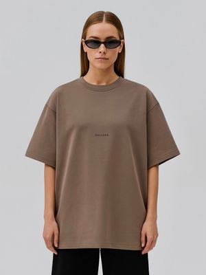 HERITAGE T-SHIRT GOLDEN BEIGE/DARK GREY / UNISEX