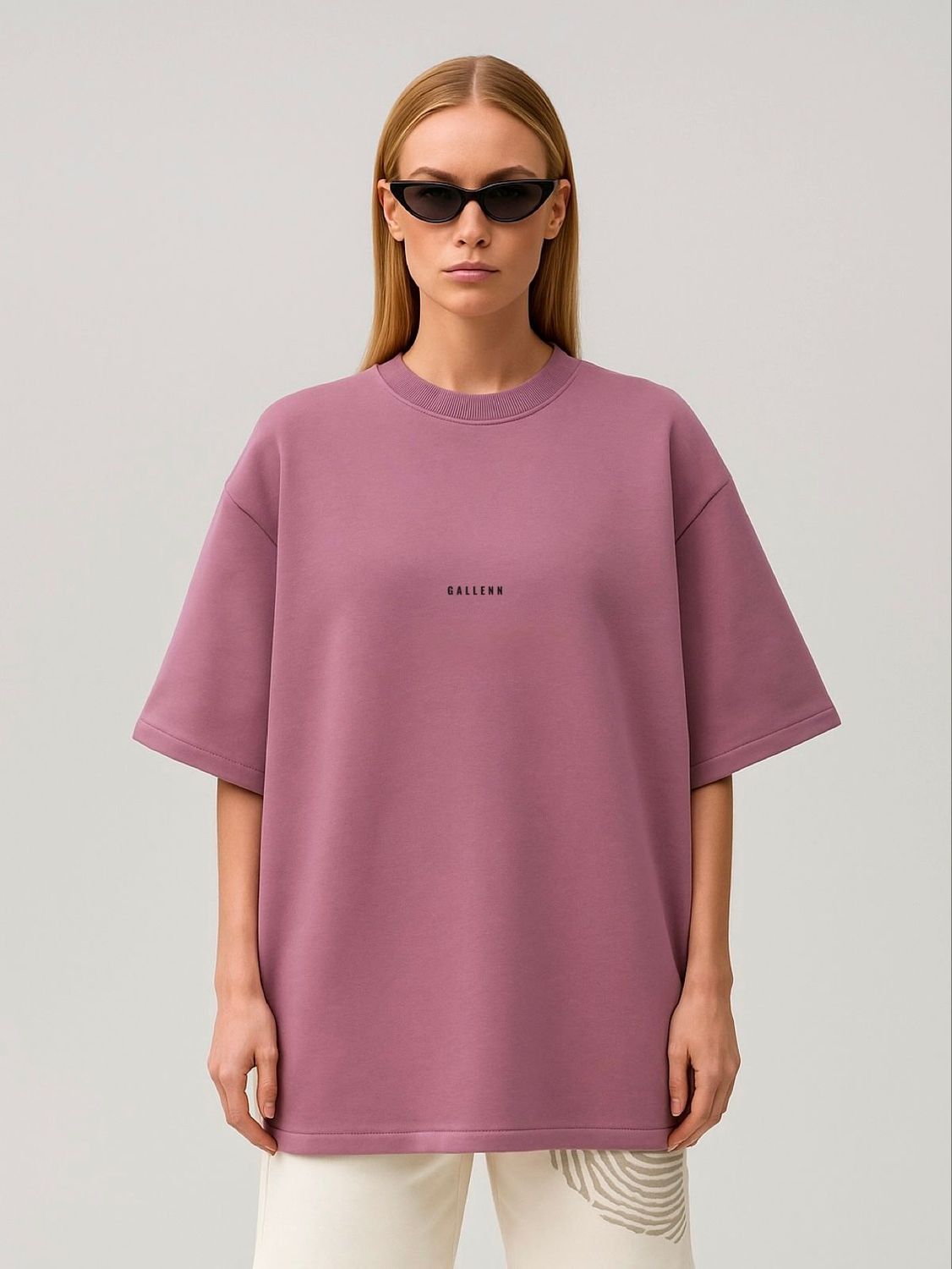 HOLY MOLY T-SHIRT BABY PINK DARK PURPLE / UNISEX