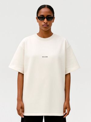 ALYA STILL THE MAIN CHARACTER T-SHIRT CREAM/DARK GREY / UNISEX