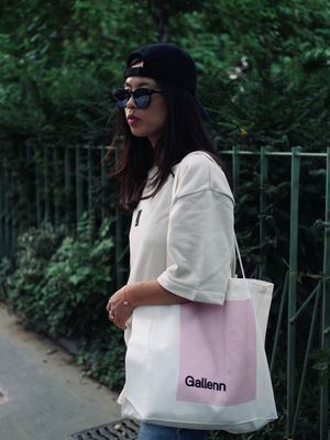 Seven Days A Week Tote Bag Light Beige/Pink Seven Days A Week Tote Bag Light Beige/Pink