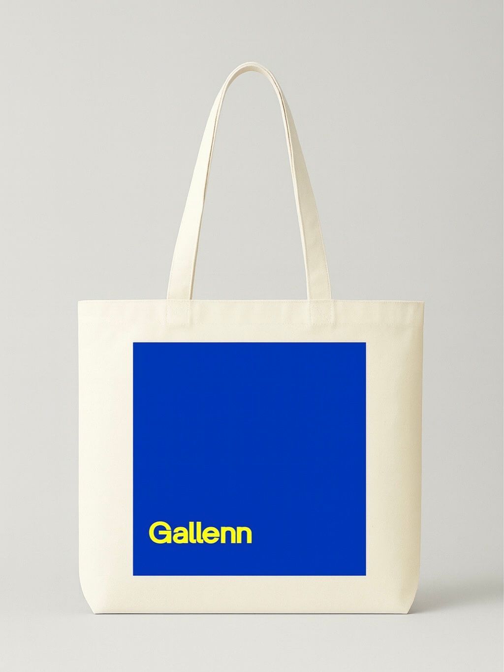 Seven Days A Week Tote Bag Light Beige/Royal Blue