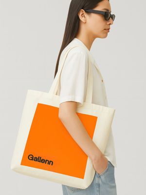 Seven Days A Week Tote Bag Light Beige/Orange Seven Days A Week Tote Bag Light Beige/Orange