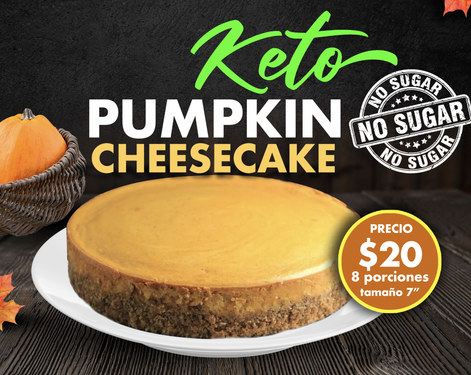 KETO Pumpkin Cheesecake