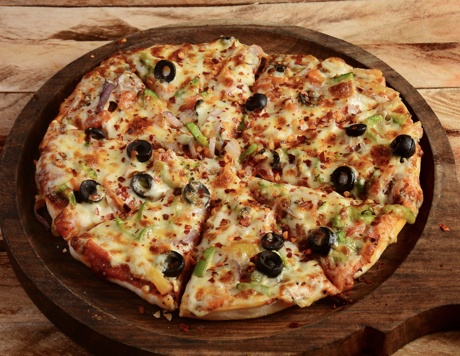 Pizza Masa de Coliflor: Veggie