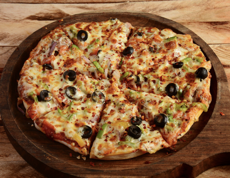 Pizza Masa de Coliflor: Veggie