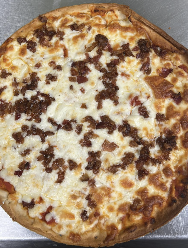 Pizza Masa de Coliflor: Bacon