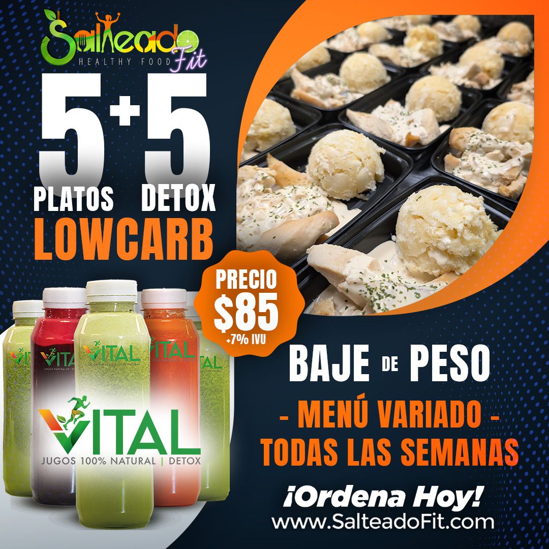 5 comidas + 5 Detox (lowcarb)