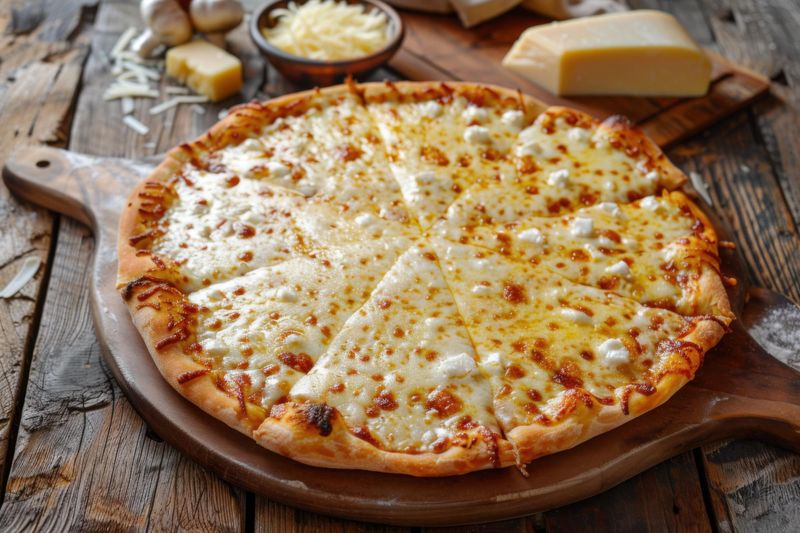 Pizza Masa de Coliflor: Queso Mozarella