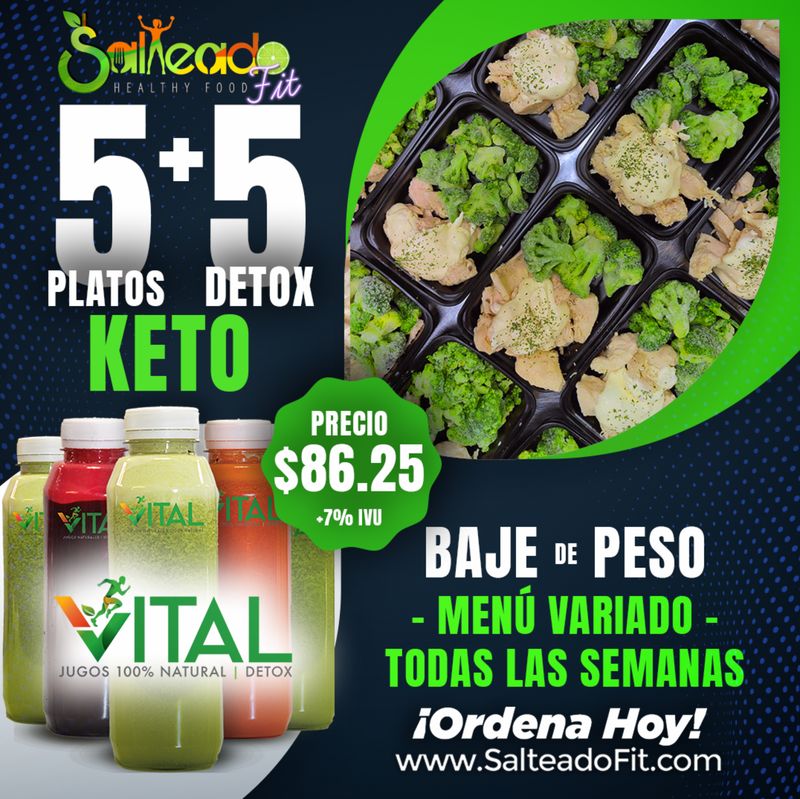 5 COMIDAS + 5 DETOX (KETO)