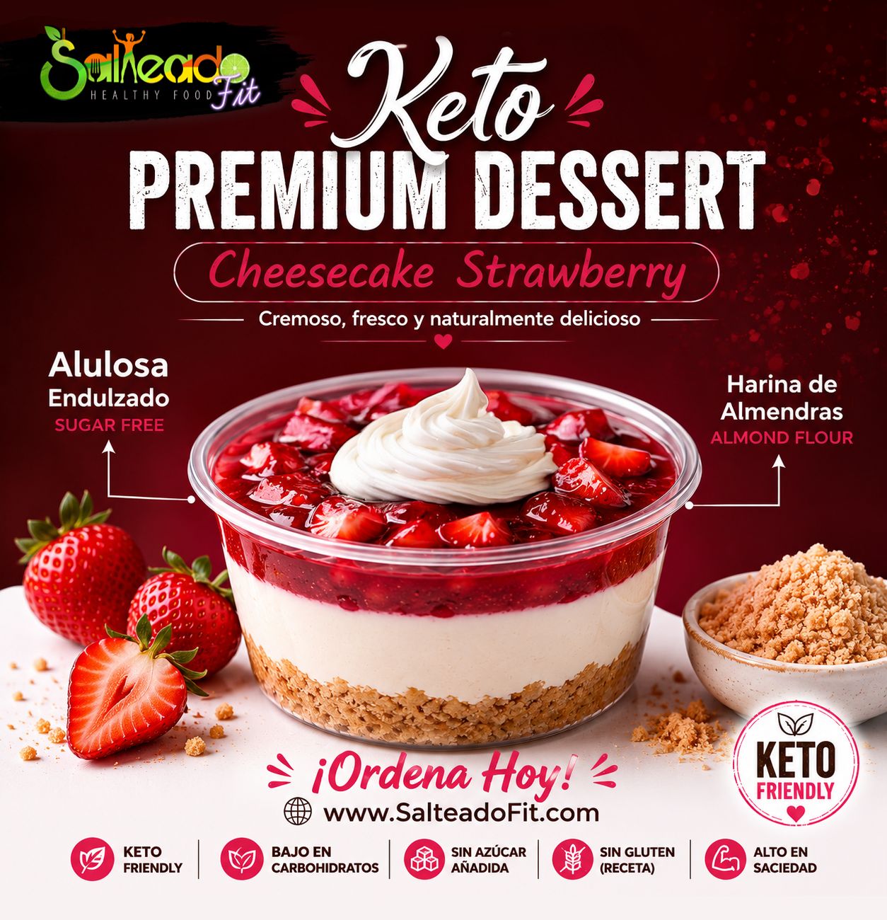 Keto Cheesecake Strawberry