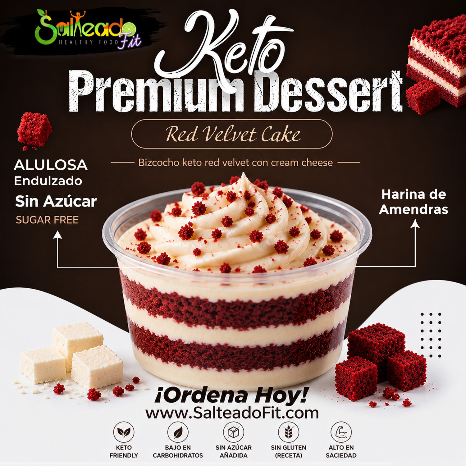 Keto Red Velvet Cake