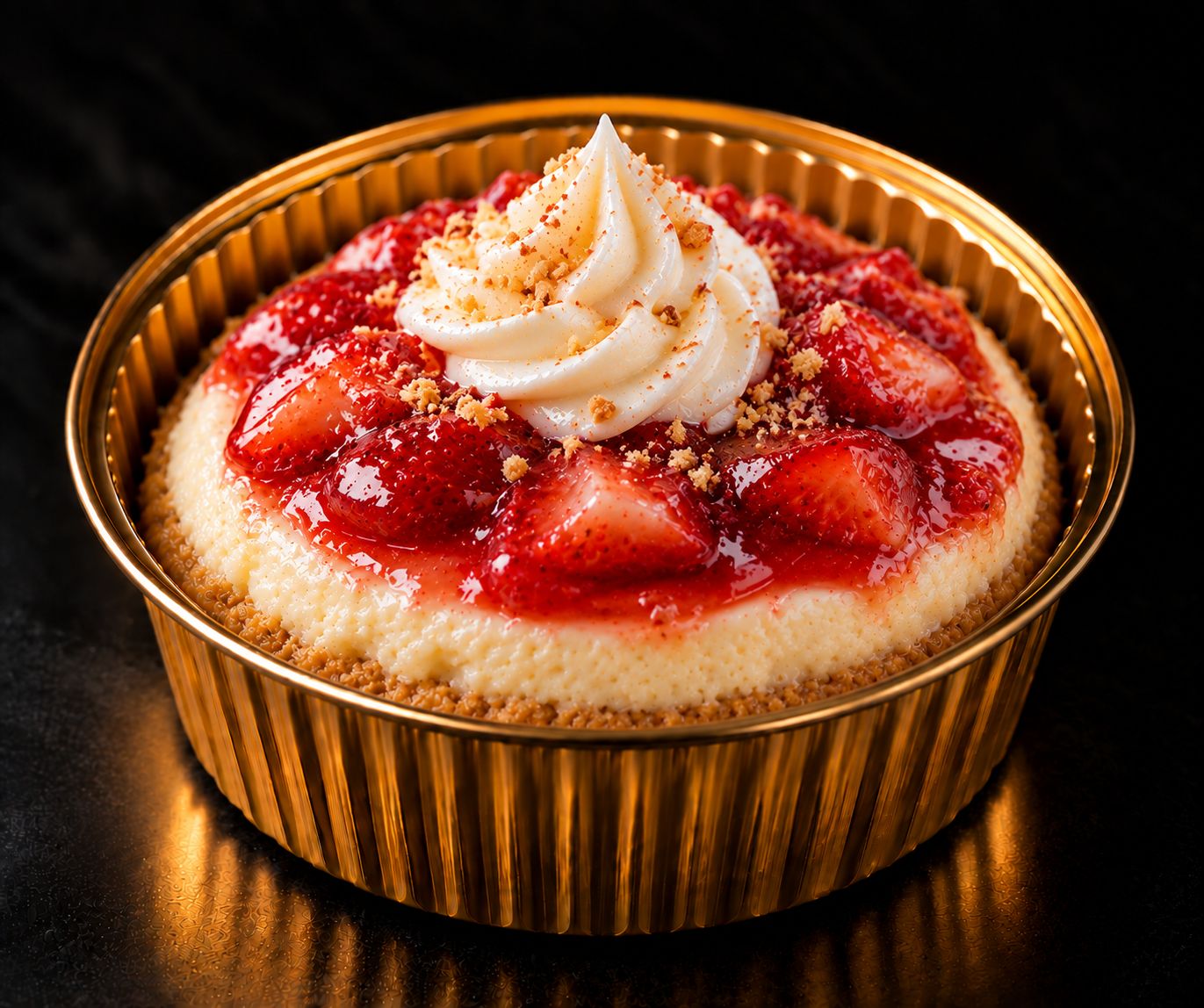 Keto Cheesecake topping de fresas