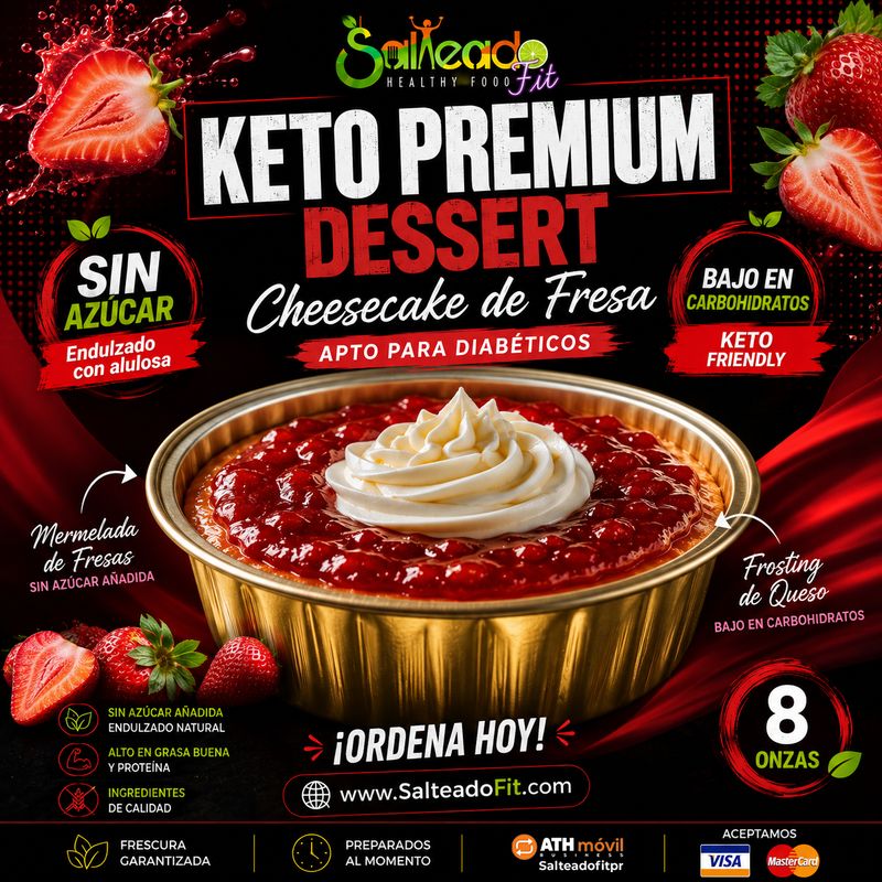 Keto Cheesecake de Fresa