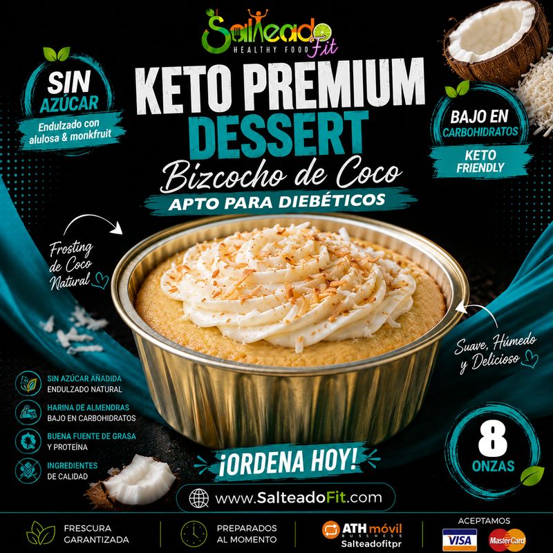 Keto Bizcocho de Coco