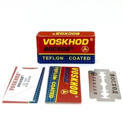 Voskhod Teflon Coated Double Edge Safety Razor Blades