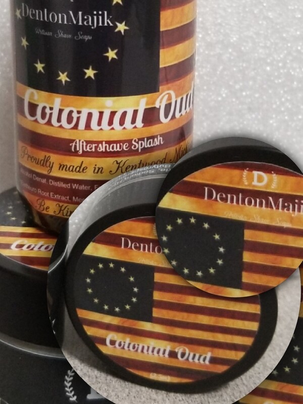 Colonial Oud Shave Soap (2.5oz) and Aftershave Splash (2.0oz) Bundle