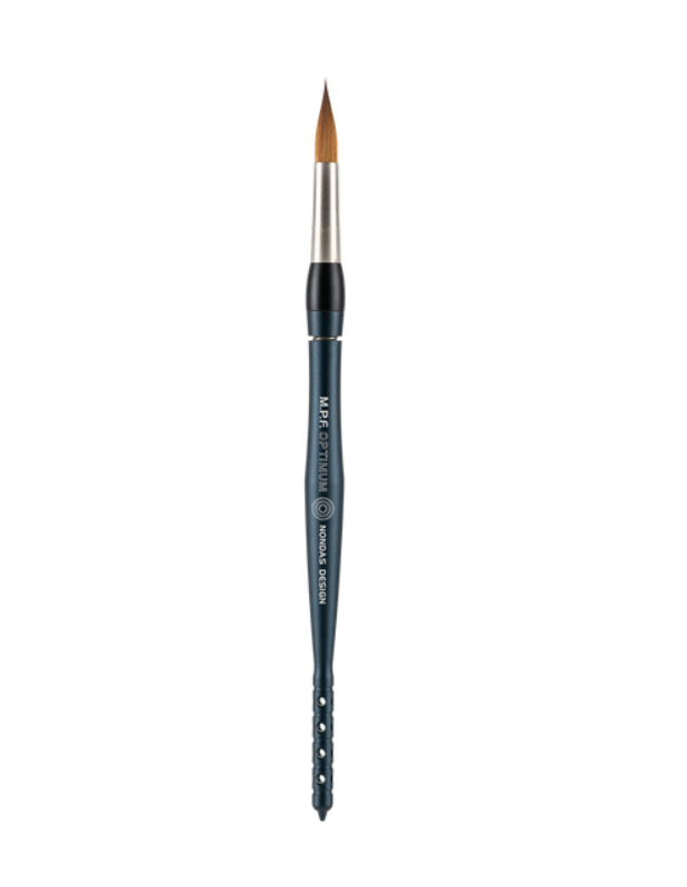 MPF - Optimum™ Spring Ceramic Brush, Size 8, Midnight Blue