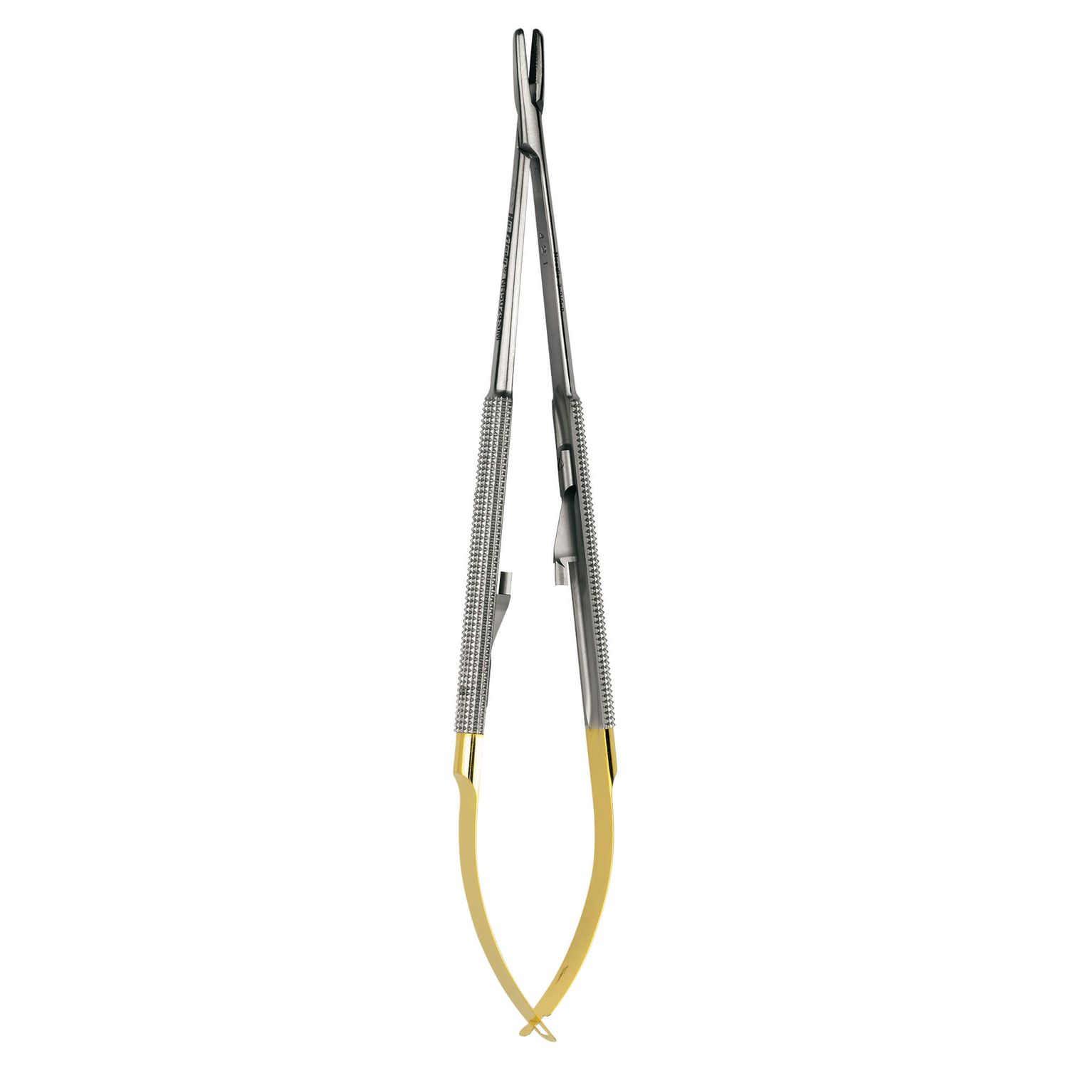 Needle Holder Simion #5024R, round, PermaSharp, straight, 18cm