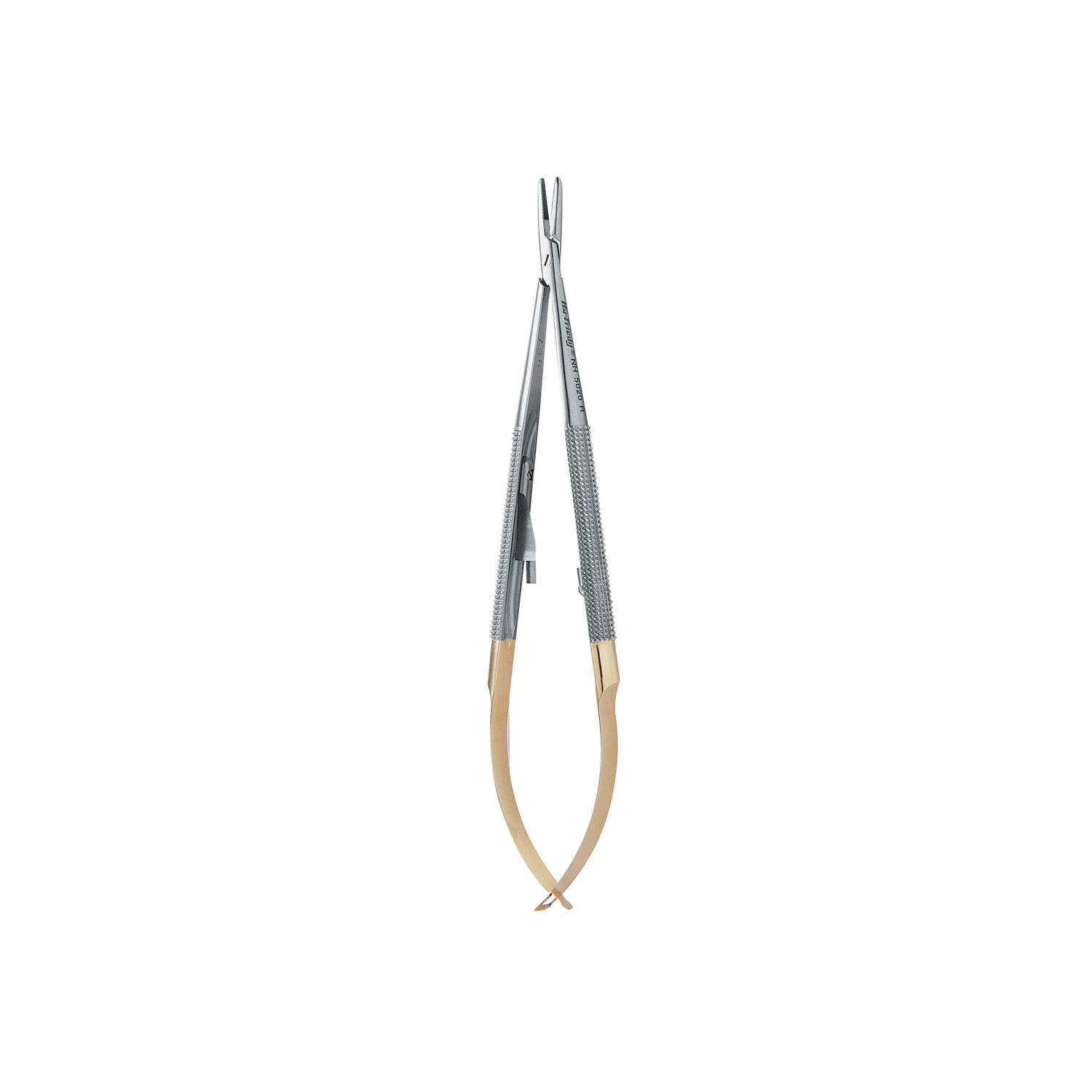 Needle Holder Castroviejo #5020R, round handle, PermaSharpstraight, 14cm